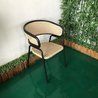 Sillas de jardín de ratán PE con marco de aluminio de alta calidad, modernas y personalizadas, para exteriores, SP-OC219