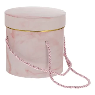 Caja de regalo redonda, regalos rosas, embalaje de flores, cubo, estuche de almacenamiento, cajas de sombrero de floristería, papel