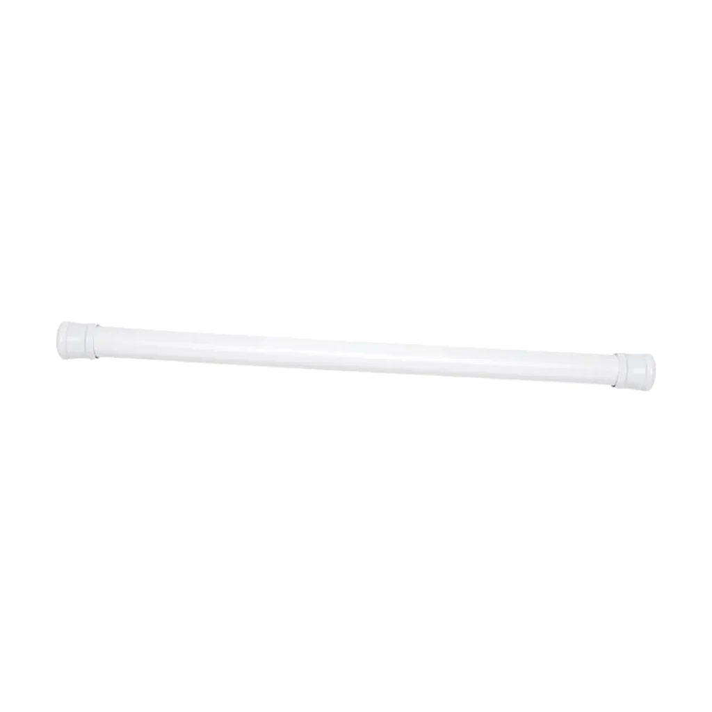 Barra de cortina de ducha sin perforación, varilla telescópica extensible para ventana, Metal