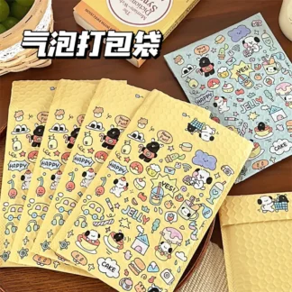 20 unids/pack lindo bolso exprés de perro de gelatina, bolsa de burbujas de dibujos animados impermeable y a prueba de golpes