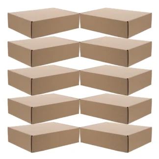 Cajas postales pequeñas de cartón para mover el donación de cartón, papel Kraft para recaudar fondos, 10 Uds.