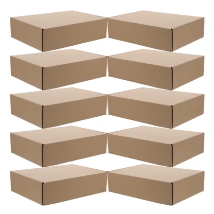 Cajas postales pequeñas de cartón para mover el donación de cartón, papel Kraft para recaudar fondos, 10 Uds.
