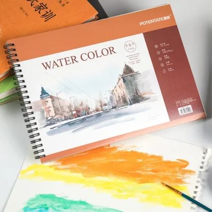 POTENTATE 16K 16 hojas 300g artista papel de acuarela boceto libro para dibujo pintura al óleo diario creativo cuaderno regalo
