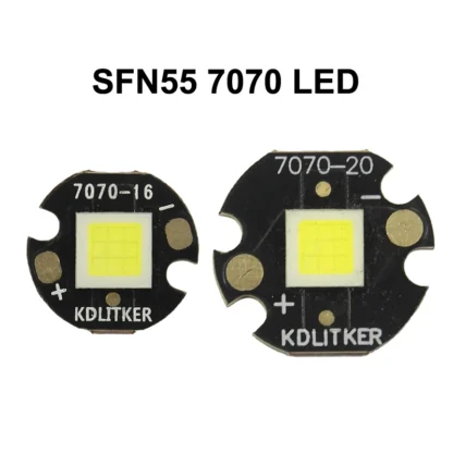 SFN55.2-linterna LED de largo alcance, 105W, 30A, 8000 lúmenes, SMD 7070, kklitker, DTP, de cobre, MCPCB, DIY