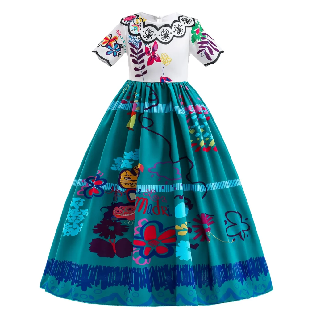 Disfraz de Mirabel Encanto para niña, vestido de princesa para fiesta de carnaval, cumpleaños, Halloween, Navidad