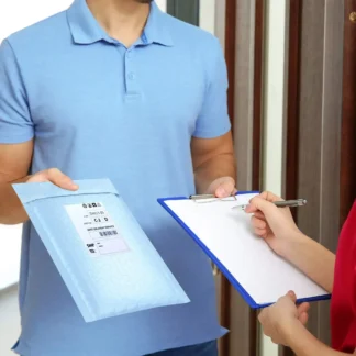 Sobres acolchados con sello de burbujas para empresas de correo, sobres de embalaje pequeños, color azul, piezas, 100