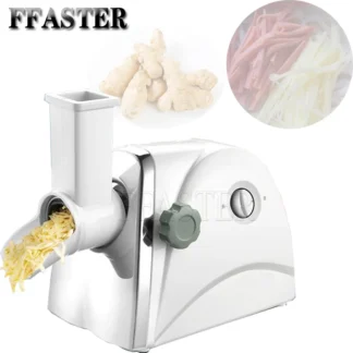 Rallador de queso eléctrico comercial, máquina trituradora de verduras, zanahorias, pepino, patata, rallador, rebanadora, 300W