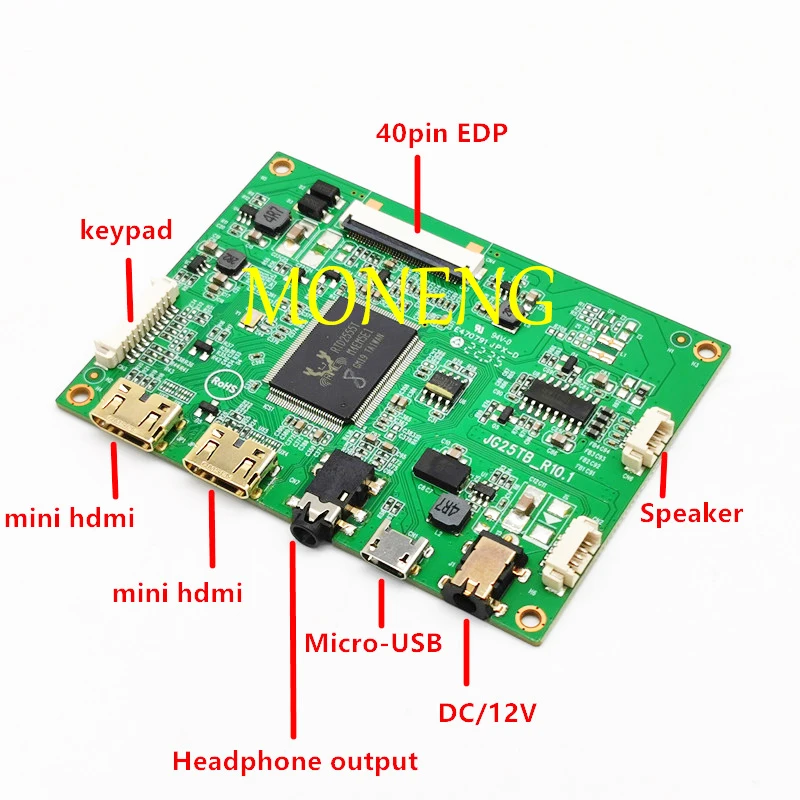 Placa controladora LCD HDMI portátil, dispositivo con señal EDP de 51 Pines, para iPad 3, 4, 9,7 pulgadas, LP097QX1, SPA1, SPAV, SPC1, 2048x1536
