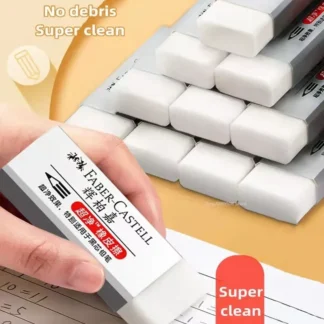 Goma de borrar de Alemania FABER CASTELL para estudiantes de arte, borrador de lápiz sin migas, especial para jardín de infantes, sin marcar
