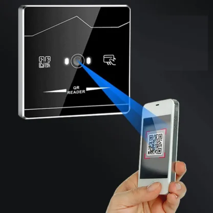 Lector de escáner de código QR RFID, tarjeta de identificación 125K, compatible con formato Wg/TTL/RS485/RS232, conexión de salida al sistema de Control de acceso
