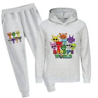 Chándales informales de tendencia para niños y niñas, sudaderas con capucha y pantalones, trajes de 2 piezas, ropa de diario