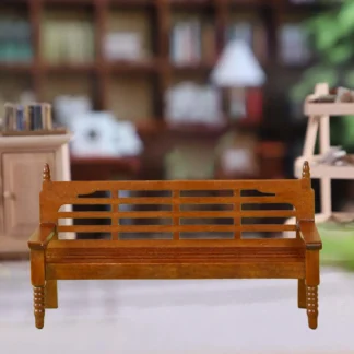 Silla reclinable de madera, asiento en miniatura para Patio, porche, diseño de escena de la vida, decoraciones de paisaje, muebles de juego de rol, regalo, 1:12