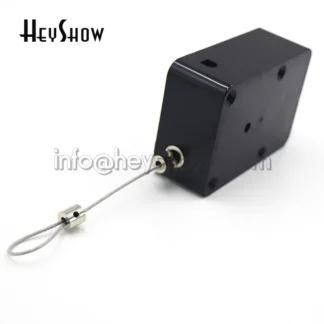 Paquete a granel de 20 piezas, tableta retráctil de plástico negro, retroceso de seguridad, fuerte soporte antirrobo para teléfono, caja de tracción, accesorio de exhibición