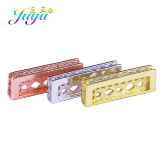 Juya-barras espaciadoras de 3 y 5 agujeros, accesorios para abalorios, perlas, suministros de fabricación de joyas, Color dorado/plateado, venta al por mayor, 6 unids/lote