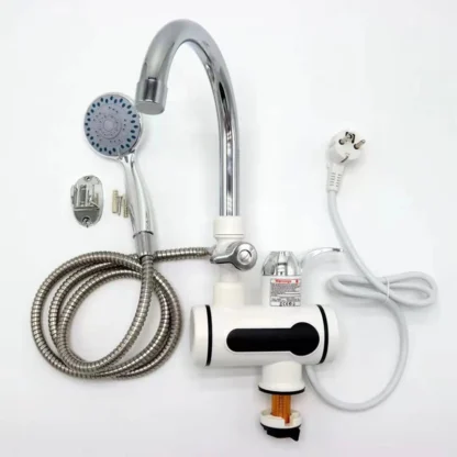 Calentador de agua instantáneo eléctrico de 220V, grifo de calefacción en frío para ducha, cocina, baño, UE Plus