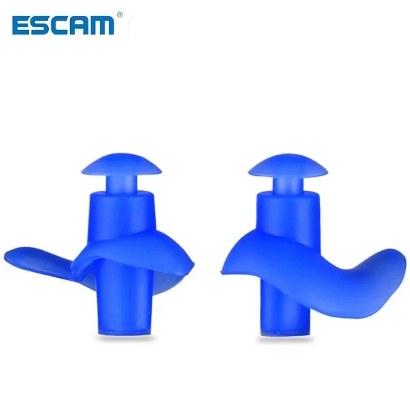 ESCAM-Tapones de silicona para los oídos, protección para dormir, tapón de espuma, antiruido, reducción de ruido