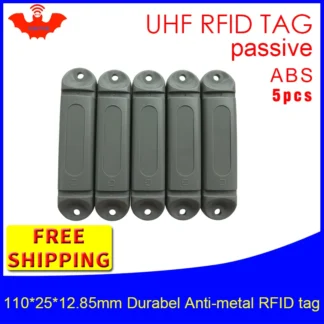 Etiqueta de metal RFID UHF 915mhz 868m M4QT EPC 110*25*12,85mm 5 uds envío gratis estante de Material ABS duradero tarjeta inteligente etiquetas RFID pasivas