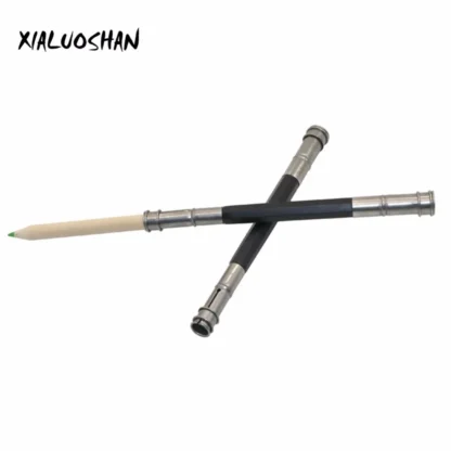 Mango de Metal de doble cabeza Avanzado para estudiantes, herramienta de dibujo, extensor de lápiz, suministros de oficina, juegos de papelería