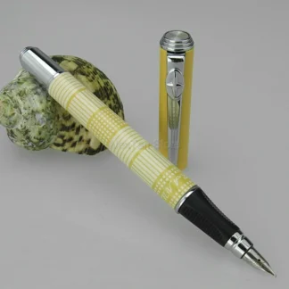 Duke nuevo patrón de Escocia pluma estilográfica de moda con punta Extra fina bolígrafos de tinta de regalo de Color amarillo