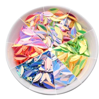 Lentejuelas doradas de ojo de caballo, Papillon de costura, accesorios de ropa, colores mezclados, 10g, 8 colores, 200 piezas