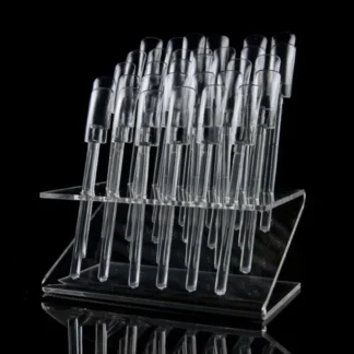 32 puntas Pop Sticks acrílico Nail Art puntas transparentes soporte de exhibición esmalte de uñas práctica herramienta de entrenamiento muestras de colores