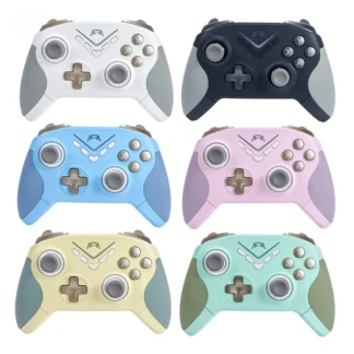 Controlador inalámbrico para juegos Gamepad con luz RGB colorida, gatillo lineal, controlador Bluetooth para interruptor, PC B