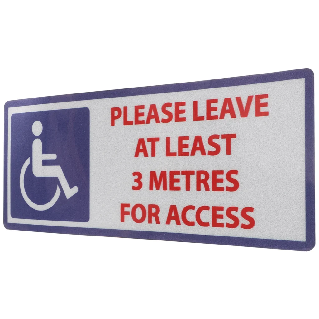 Pegatinas de coche, señal de advertencia para personas discapacitadas, letrero decorativo, accesorios para personas discapacitadas