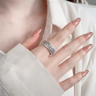 Anillo de Plata de Ley 925, joyería Original de calidad de lujo, Argent para hombres/mujeres, nuevo en anillos de bendición ajustables, tendencia 20225, venta al por mayor