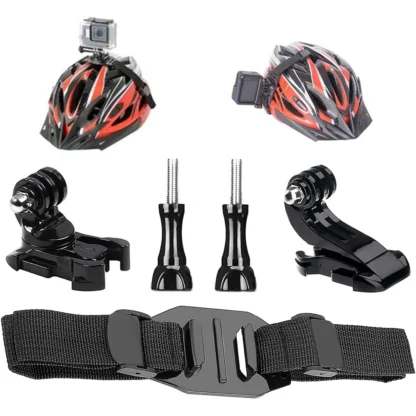 Correa ajustable para casco de bicicleta, adaptador de soporte de montaje para GoPro Hero 13, 12, 11, 10, 9, 8, DJI Action 4, Insta360, X4, accesorios