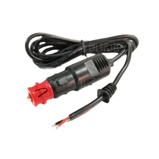 Cable de alimentación de encendedor de cigarrillos de coche de alta potencia, 12-24V, 10A, cargador de coche de cabeza roja de cobre engrosado, Cable de una sola cabeza