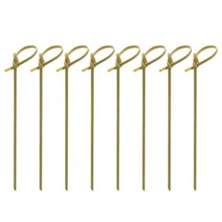 Paquete de 300 palillos de cóctel de bambú, palillos de dientes para cócteles, brochetas de bambú, palillos de dientes para aperitivos de 4 pulgadas