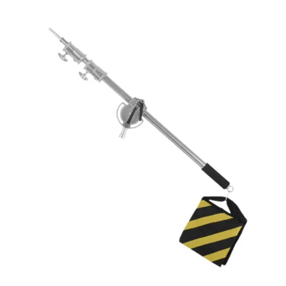 Barra de brazo de pluma con brazo de extensión superior de bolsa de arena para Softbox de estudio de escenario