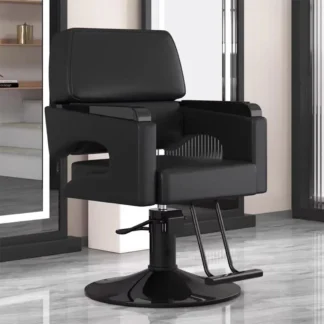 Silla de peluquero portátil moderna, cómoda y delicada, silla de salón de lujo, muebles de salón de belleza ergonómicos Cadeira Barbeiro