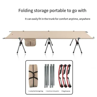 Cuna para acampar, cama plegable para acampar, cama portátil para exteriores, cunas para dormir cómodas para adultos y niños, Camping, viajes, RV