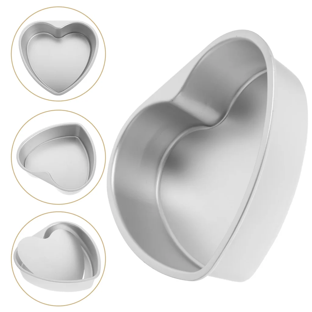 Molde de pastel de amor, práctico corazón para hornear, molde DIY para el hogar, bandeja decorativa creativa para bolígrafo, antiadherente