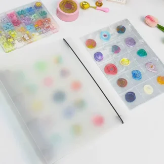 Archivador transparente A4 de 4 agujeros, cuaderno de hojas sueltas, bolsa para documentos DIY, colección de monedas lacadas, anillos de carpeta, encuadernación de almacenamiento de PVC