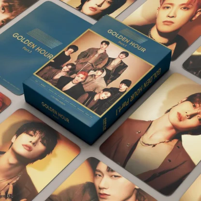 55 tarjetas de soporte ATEEZ Little GOLDEN HOUR, postal de Zheng Yourong, tarjeta LOMO