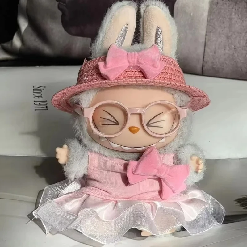 Nueva ropa de muñeca No Dolll Labubu personalizada V1 V2 sombreros estampados de lujo Bikini accesorios preciosos Labubu lindo traje de moda