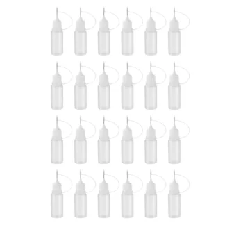 30 Uds. Aplicador de botellas exprimibles embotelladas, contenedores vacíos para máquina de aceite, Mini pequeño
