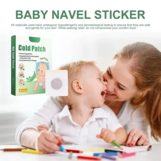 Parche para ombligo de bebé, pegatinas transpirables para ombligo, parche frío para alivio de molestias, almohadillas suaves no tejidas para ombligo para amantes