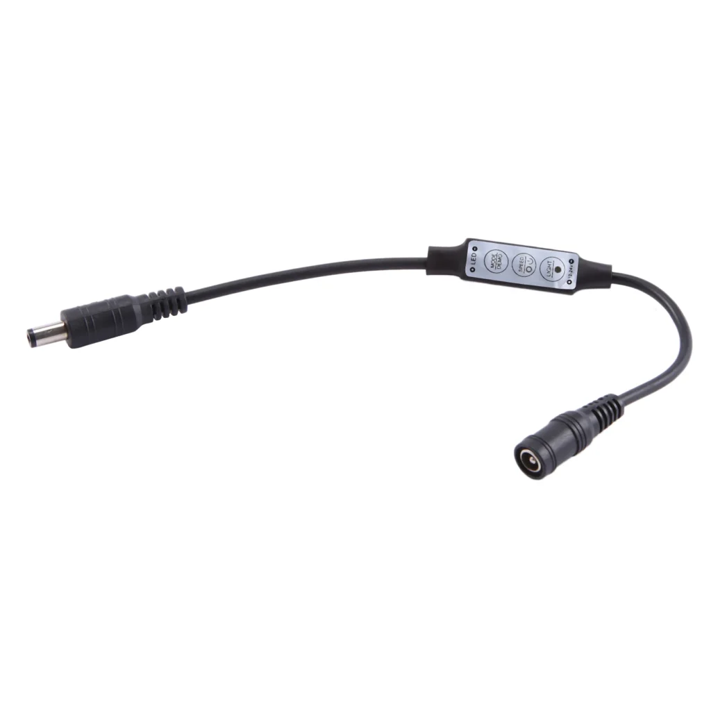 Mini controlador remoto para tiras de cinta LED, atenuador monocromático, 12a, 12V-24V
