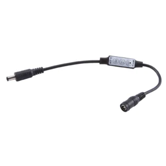 Mini controlador remoto para tiras de cinta LED, atenuador monocromático, 12a, 12V-24V