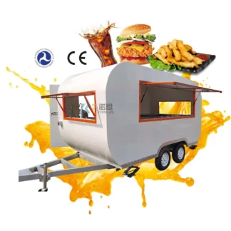 El remolque móvil de la comida del OEM equipó completamente el camión de comida modificado para requisitos particulares del quiosco de la furgoneta de la calle con la certificación del CE DOT