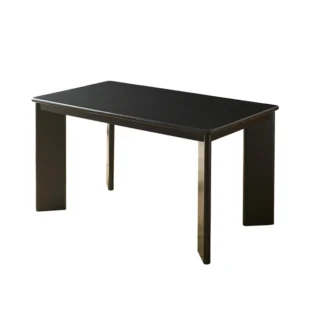 Mesa de comedor de madera maciza simple y moderna personalizada, combinación de silla y mesa de comedor creativa de ratán B & B para restaurante