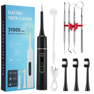 Cepillo de dientes eléctrico, limpiador de dientes con vibración sónica, eliminación de manchas de cálculo de placa, eliminador de Tarter, herramienta de limpieza de piedra Dental