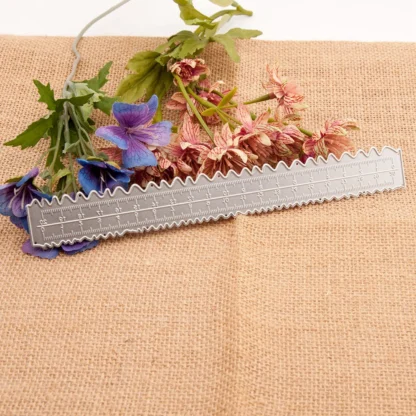 Regla de bordes irregulares, herramienta de fabricación de tarjetas ligera decorativa atractiva con relieve de acero al carbono, bricolaje, 3 uds.