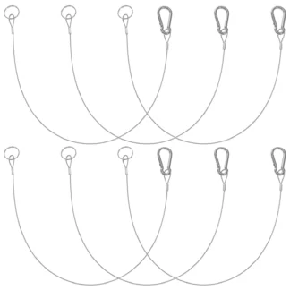 6 uds cordón Cable Tether Cable cerradura de puerta correa de acero inoxidable para exteriores