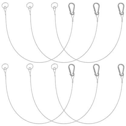 6 uds cordón Cable Tether Cable cerradura de puerta correa de acero inoxidable para exteriores