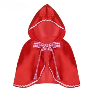 Capa roja con capucha para niñas, disfraz de fiesta de Halloween, capa con capucha para bebés y niñas, capucha roja