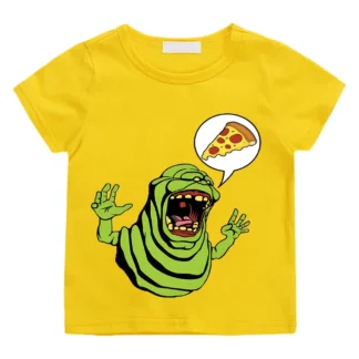 Camiseta de algodón Kawaii DE LOS cazafantasmas para niños, camiseta estampada para niños, camisetas gráficas de moda urbana para niños y niñas, camisetas informales transpirables